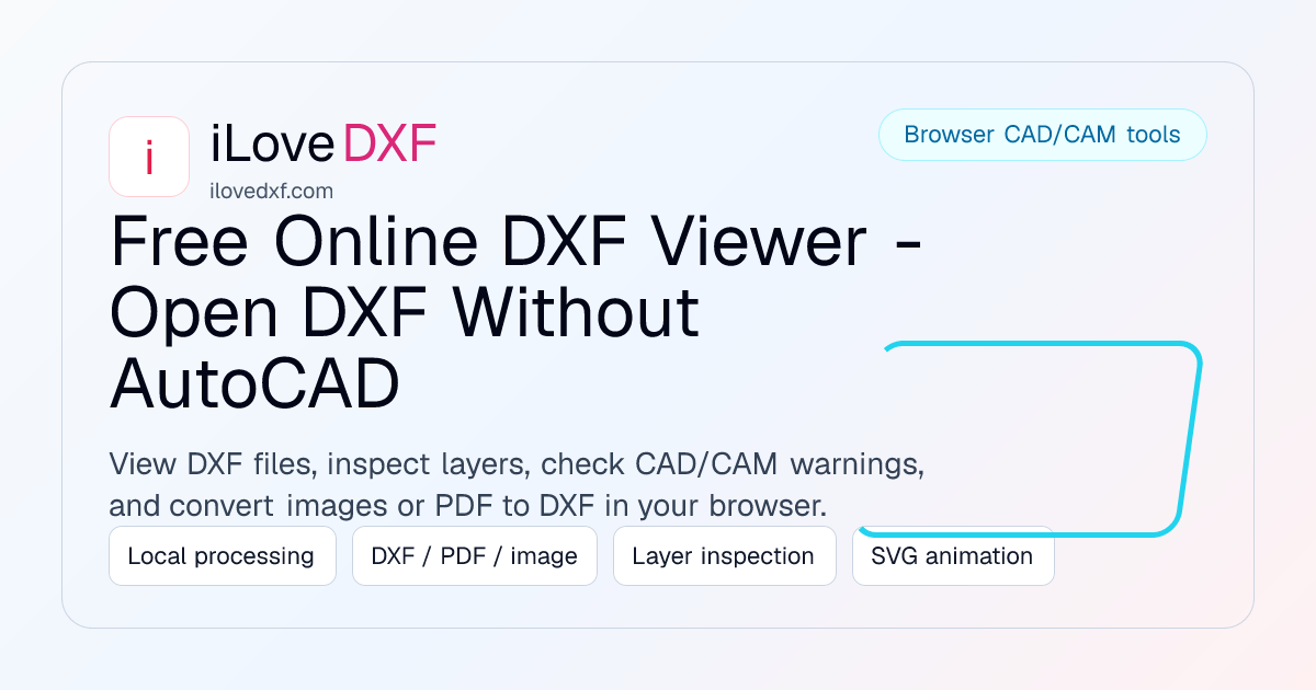 Free Online DXF Viewer - Open DXF Without AutoCAD | iLoveDXF